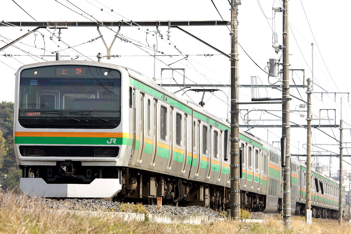 宇都宮線のE231系電車
