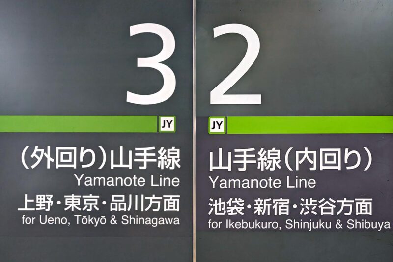 山手線の「外回り」と「内回り」