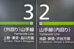 山手線の「内回り」と「外回り」