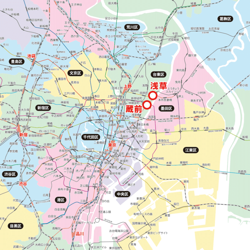東京23区内でホテルが安い蔵前駅・浅草駅エリア