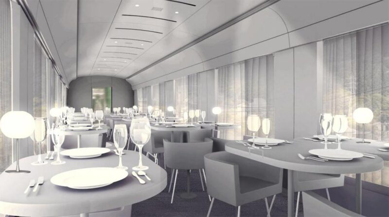 「新型レストラン列車」車内のイメージ(画像:西武鉄道)